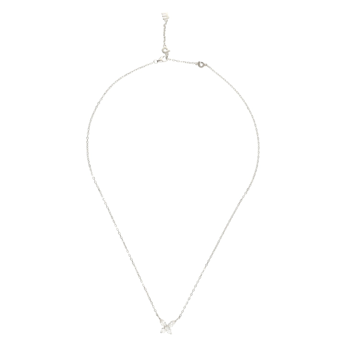 Sterling Silver Butterfly Pendant Necklace