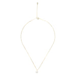 14K Gold Plated Solitaire Necklace